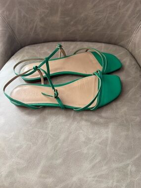 Ann Taylor Emerald Strappy Flat Sandals